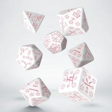 Japanese Dice Set: Cherry Blossoms Petals (7)
