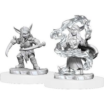 Critical Role Unpainted Miniatures: W1 Goblin Sorceror and Rogue