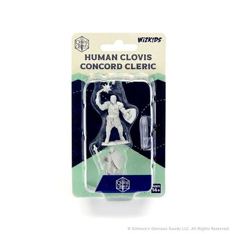 Critical Role Unpainted Miniatures: W1 Human Clovis Concord Cleric