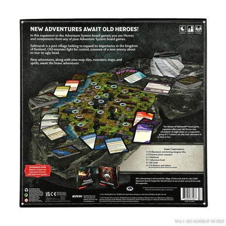 Dungeons & Dragons: Ghosts of Saltmarsh Adventure System Board Game [STANDARD EDITION]