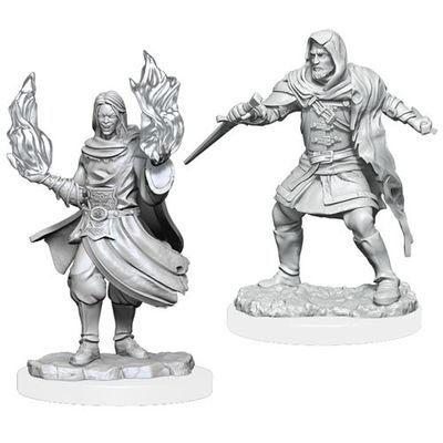 Critical Role Unpainted Miniatures: W1 Hollow One Rogue & Sorcerer