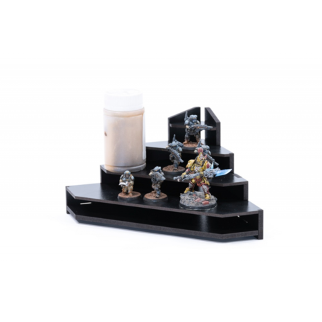 Black Paint Rack: Top Eindstuk (Tribune)