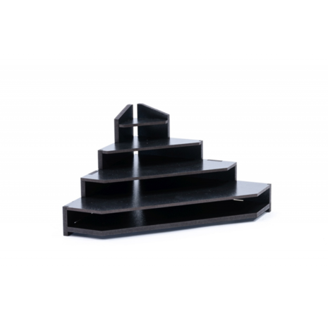 Black Paint Rack: Top Eindstuk (Tribune)