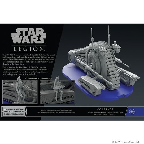 Star Wars Legion: NR-N99 Persuader-class Tank Droid Unit Expansion