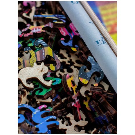 Kattenstad - Houten Puzzel DaVICI (700)