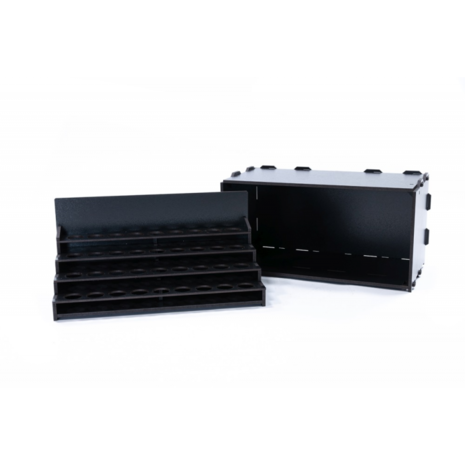 Black Paint Rack: Uitschuifbaar rek (voor The Army Painter & Vallejo verf)