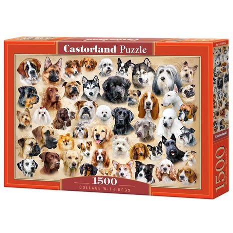 Collage with Dogs - Puzzel (1500)