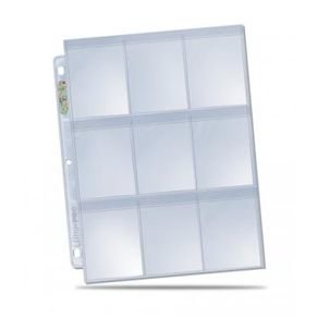 Ultra Pro 9-Pocket Secure Platinum Page for Standard Cards (100x)