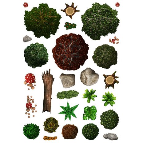 Add-On Scenery for RPG Battle Maps: Wilderness