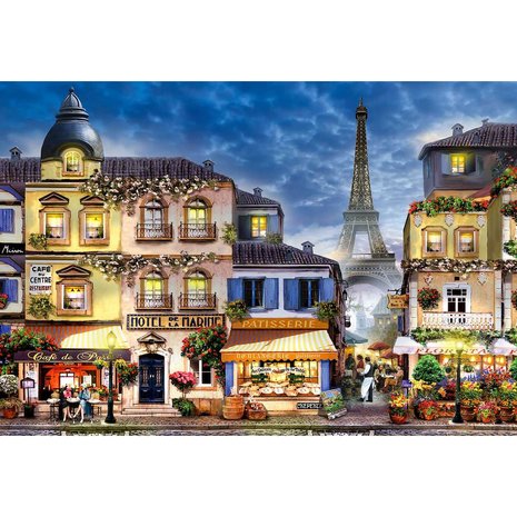 Breakfast In Paris - Houten Puzzel Wooden City (600)