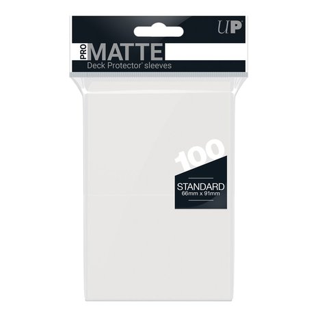 Ultra Pro-Matte Board Game Sleeves: Standard Clear (66x91mm) - 100 stuks