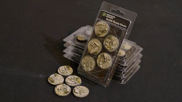 Arid Steppe Bases - Round 40mm (x5)