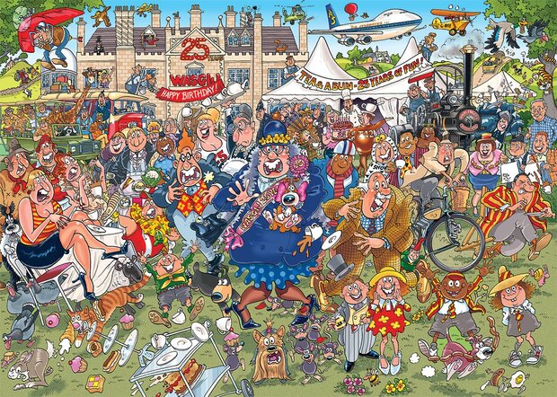 Wasgij Original Puzzel (#40): Tuinfeest ter gelegenheid van het 25-jarig jubileum! (1000)