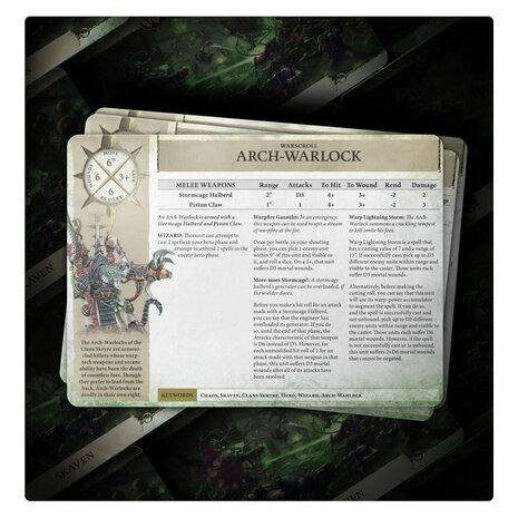 Warhammer: Age of Sigmar - Skaven: Warscroll Cards