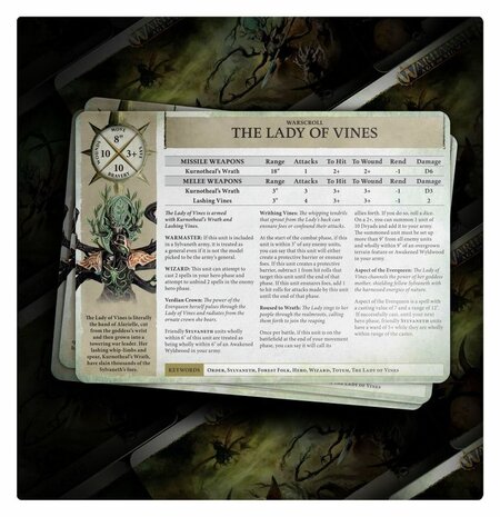 Warhammer: Age of Sigmar - Sylvaneth: Warscroll Cards