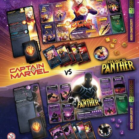 Marvel Dice Throne: 2 Hero Box (Captain Marvel & Black Panther)