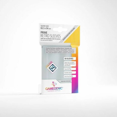 Gamegenic Prime Retro Sleeves (66,5x94mm) - 50