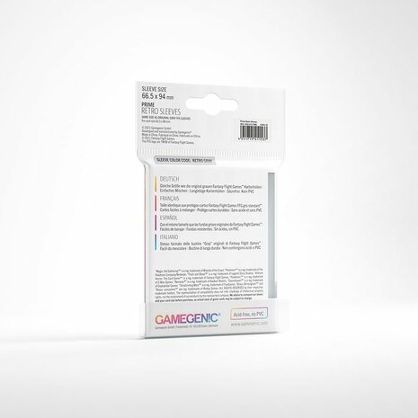 Gamegenic Prime Retro Sleeves (66,5x94mm) - 50