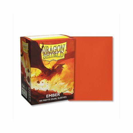 Dragon Shield Dual Matte Sleeves: Standard Ember (63x88mm) - 100x