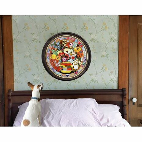 Purple Bird and Flowers - Puzzel (500)