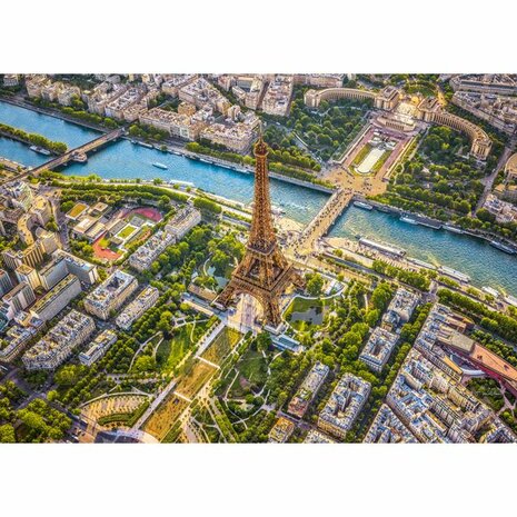 View over Paris Eiffel Tower - Puzzel (1000)