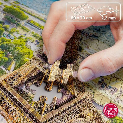 View over Paris Eiffel Tower - Puzzel (1000)