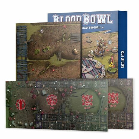 Blood Bowl: Double-sided Snotling Pitch and Dugout Set