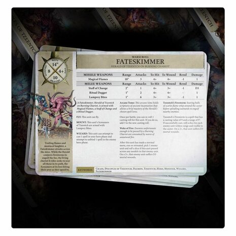 Warhammer: Age of Sigmar - Disciples of Tzeentch: Warscroll Cards