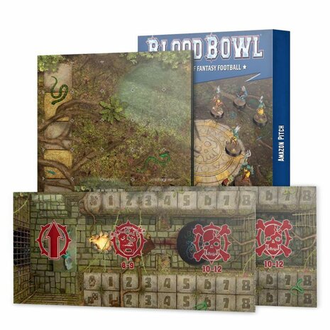 Blood Bowl: Double-sided Amazon Pitch and Dugout Set