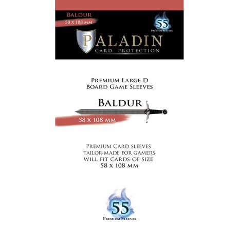 Paladin Sleeves: Baldur (58×108mm)