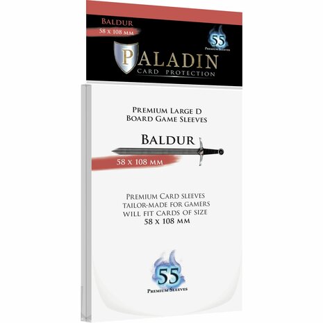 Paladin Sleeves: Baldur (58×108mm)