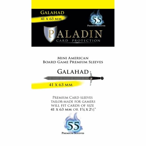 Paladin Sleeves: Galahad (41x63mm)