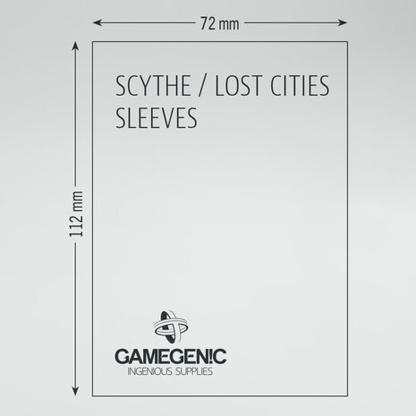 Gamegenic Matte Board Game Sleeves: Scythe/Lost Cities (72x112mm) - 60