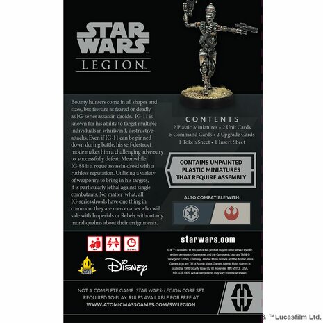 Star Wars Legion: IG-Series Assassin Droid Operative Expansion