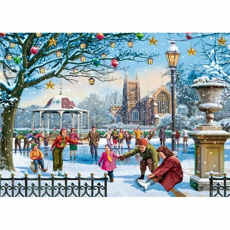 Family Time at Christmas - Puzzel (4x1000)