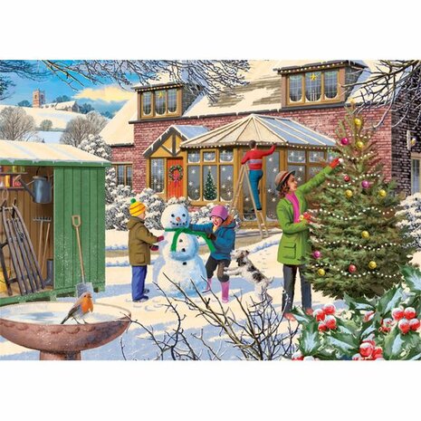 Family Time at Christmas - Puzzel (4x1000)