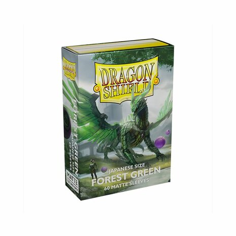 Dragon Shield Card Sleeves: Japanese Matte Forest Green (59x86mm) - 60x