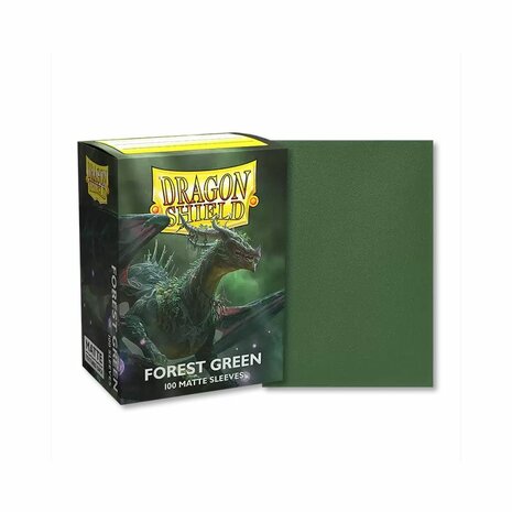 Dragon Shield Card Sleeves: Standard Matte Forest Green (63x88mm) - 100x