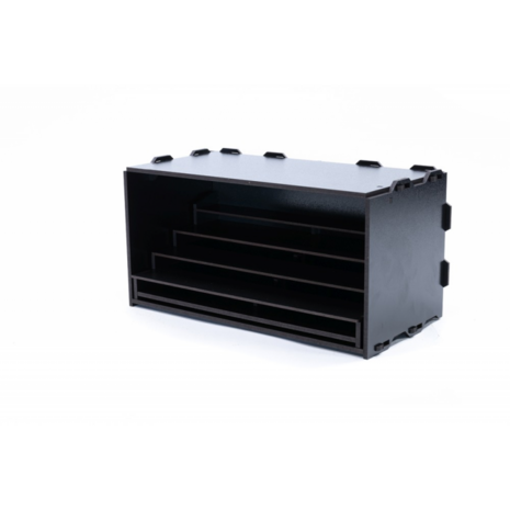 Black Paint Rack: Uitschuifbaar rek (Tribune)