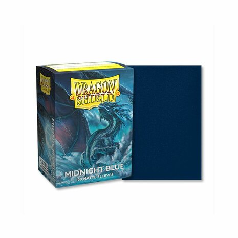 Dragon Shield Card Sleeves: Standard Matte Midnight Blue (63x88mm) - 100x