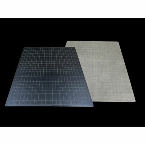 Reversible Battlemat (60x66cm, squares, black-grey)