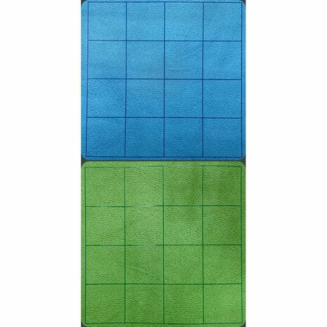 Reversible Megamat (87,5x122cm, squares, blue-green)