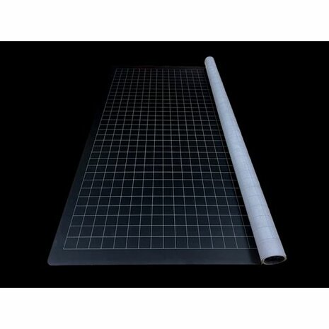 Reversible Megamat (87,5x122cm, squares, black-grey)