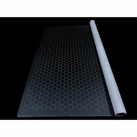 Reversible Megamat (87,5x122cm, hexes, black-grey)