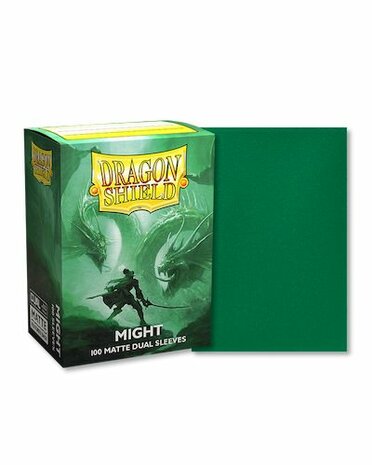Dragon Shield Dual Matte Sleeves: Standard Might (63x88mm) - 100x