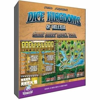 Dice Kingdoms of Valeria: Game Sheet Refill Pack