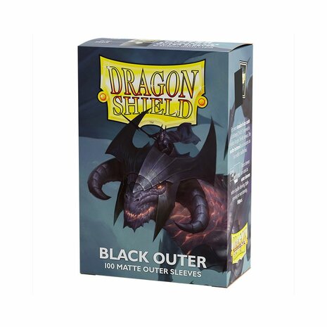 Dragon Shield Black Outer Sleeves (63x88mm) - 100x