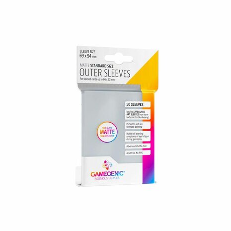 Gamegenic Matte Outer Sleeves: Japanese Card Game (65x92mm) - 60