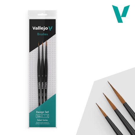 Design Brush Set: Detail Series (Vallejo)