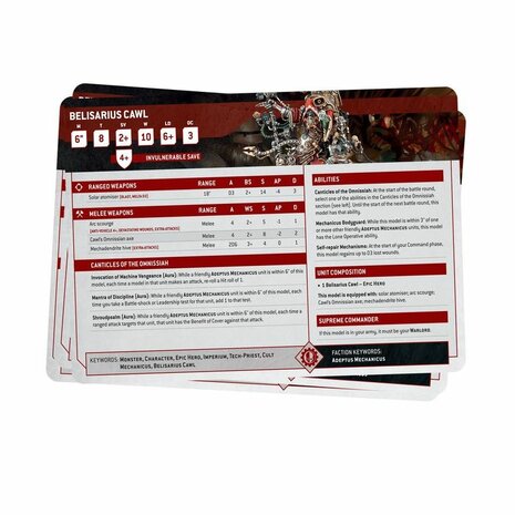 Warhammer 40,000 - Adeptus Mechanicus: Datasheet Cards